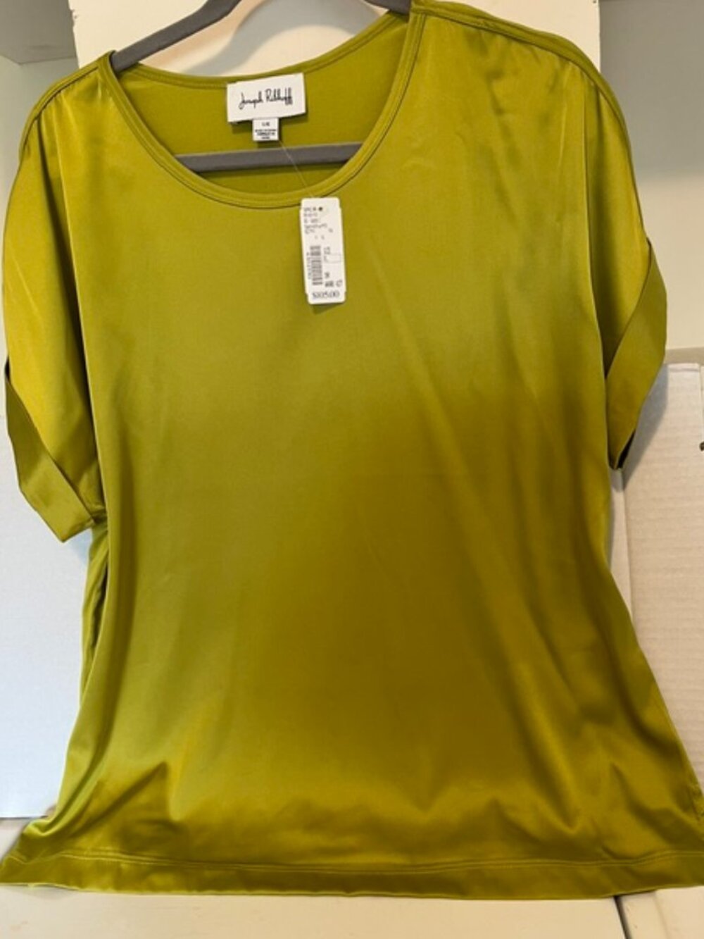 Joseph Ribkoff wasabi blouse.